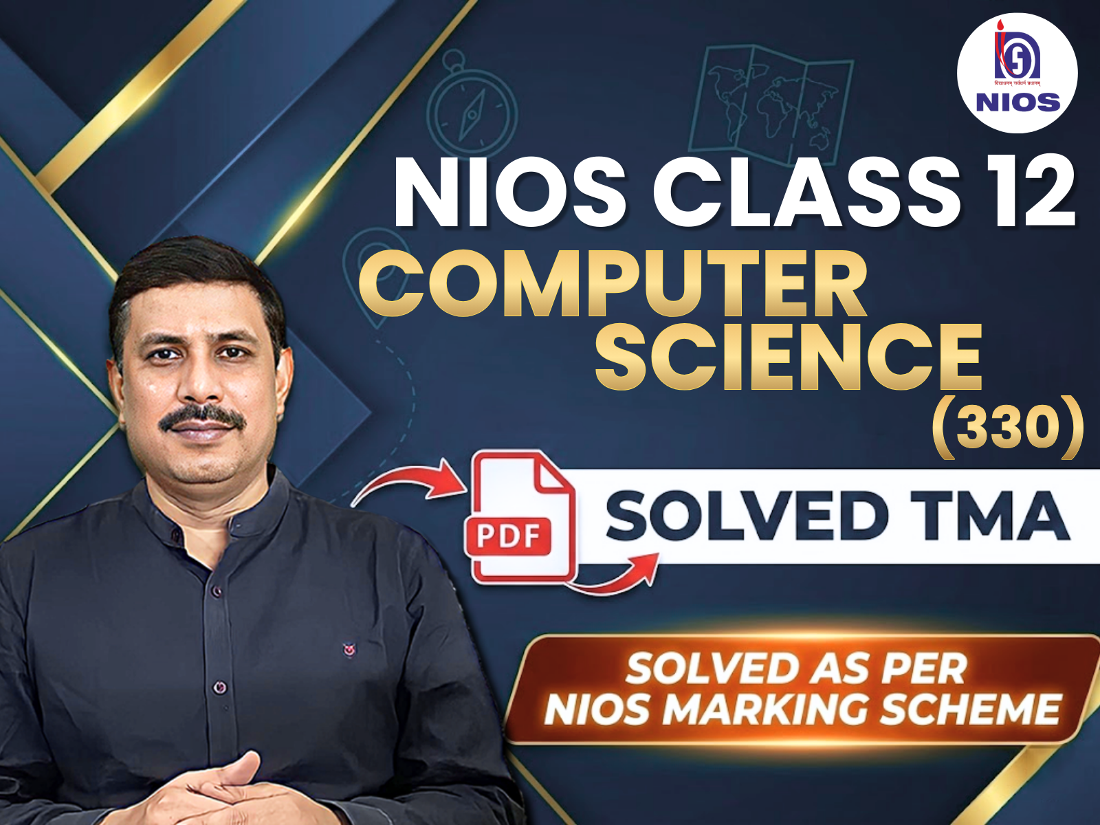 NIOS CLASS 12TH Computer Science (330) TMA Solution PDF | April 2026 Public Exam