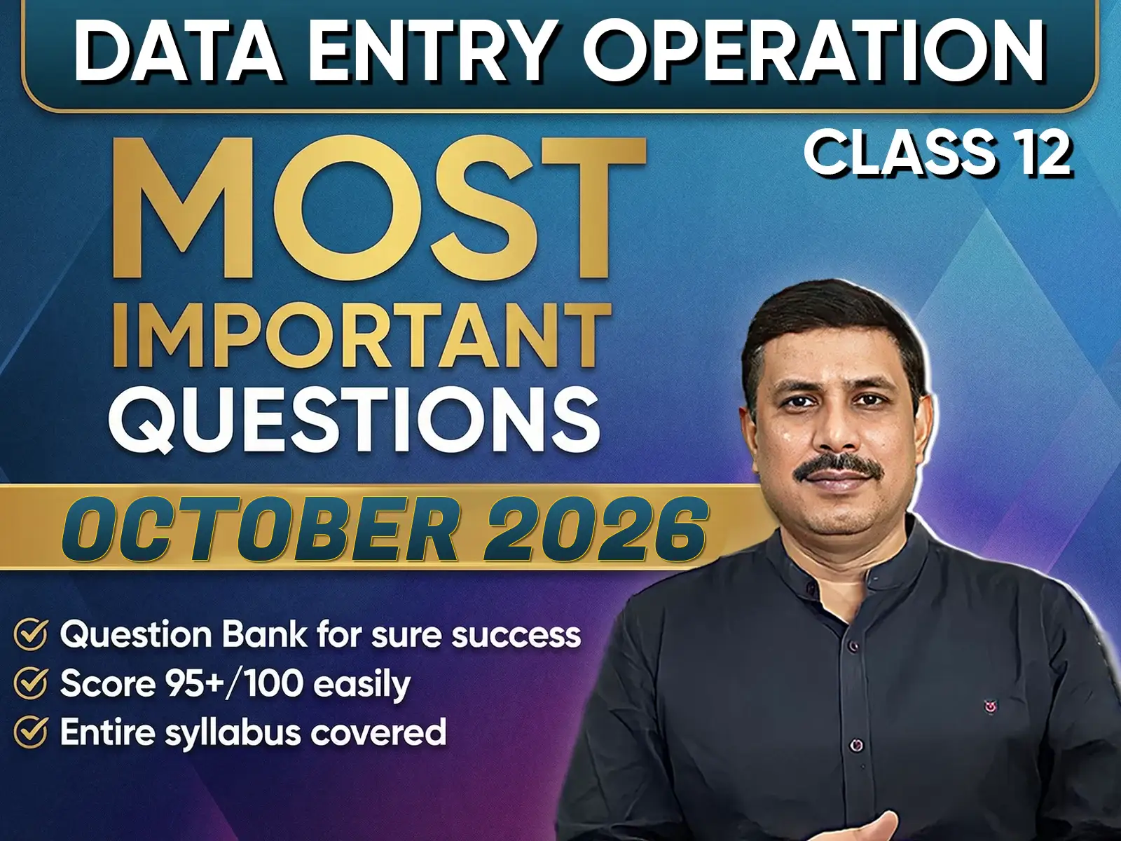 NIOS CLASS 12 Data Entry Operation (336) Important Question English Medium | October 2026 Exam