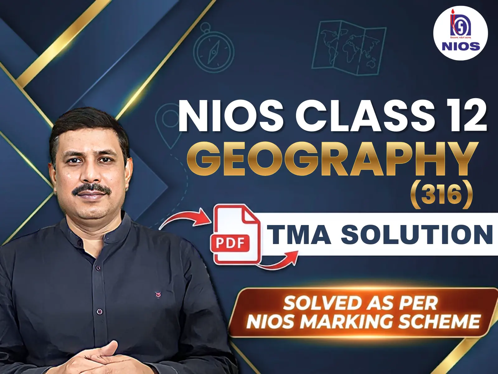 NIOS CLASS 12TH Geography (316) TMA Solution PDF | April 2026 Public Exam