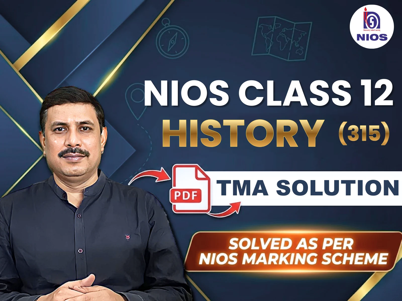 NIOS CLASS 12TH History (315) TMA Solution PDF | April 2026 Public Exam