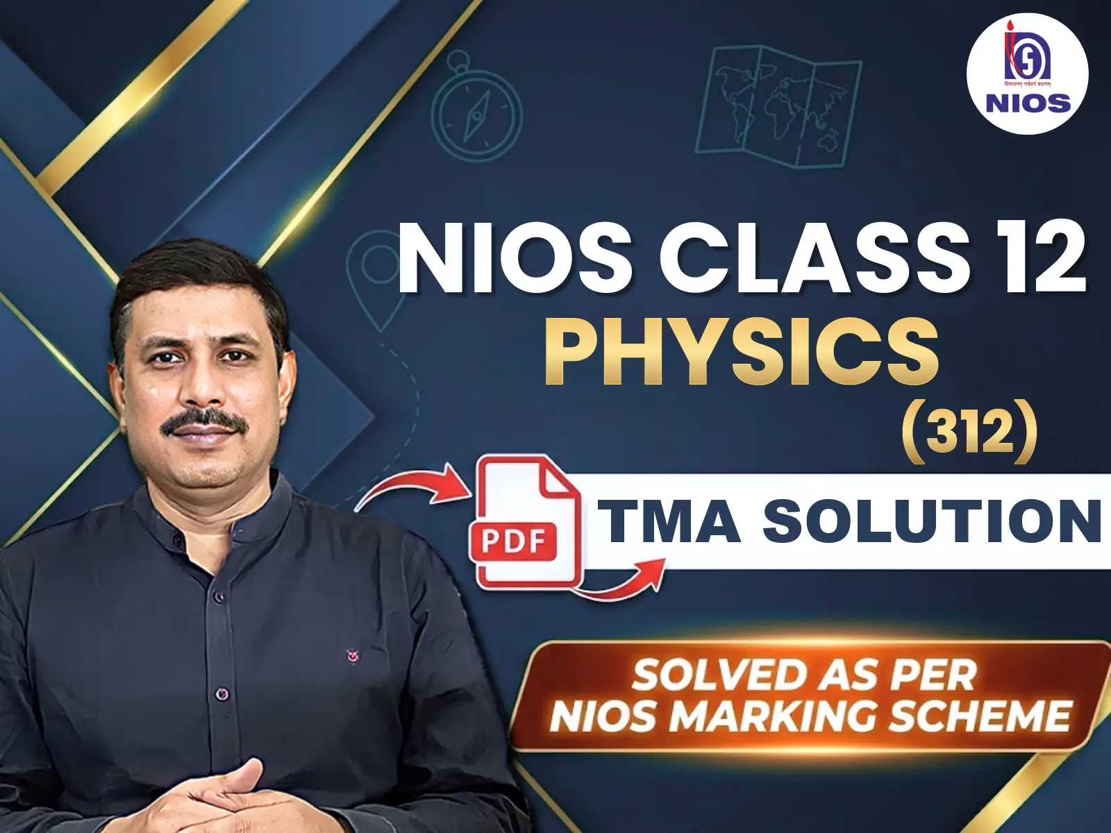 NIOS CLASS 12TH Physics (312) TMA Solution PDF | April 2026 Public Exam